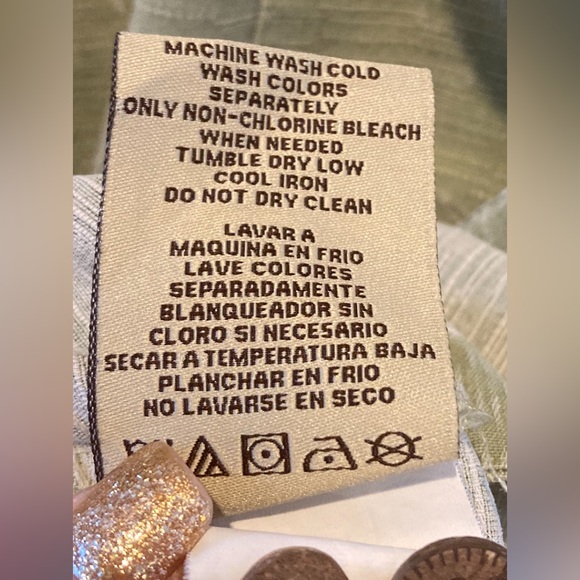 Jamaica Jaxx Silk Sage Palm Bamboo Print Men's Shirt Size Large Coconut Buttons - Picture 6 of 12